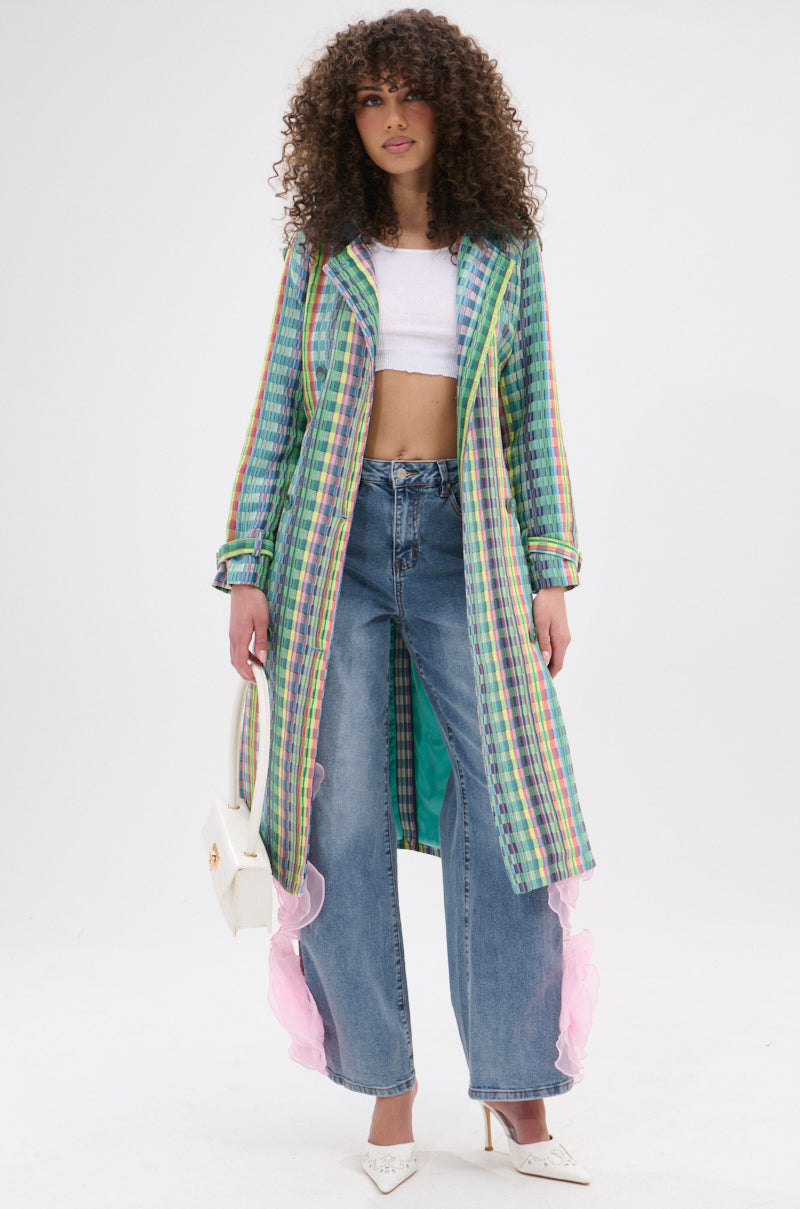 STOP AND SMELL THE ROSES TRENCH