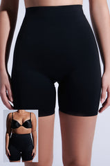 TITSY TUMMY TUCK SHORTS IN BLACK