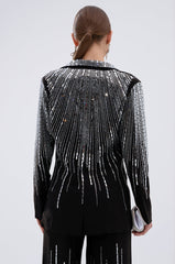 MILA EMBELLISHED BLAZER IN BLACK