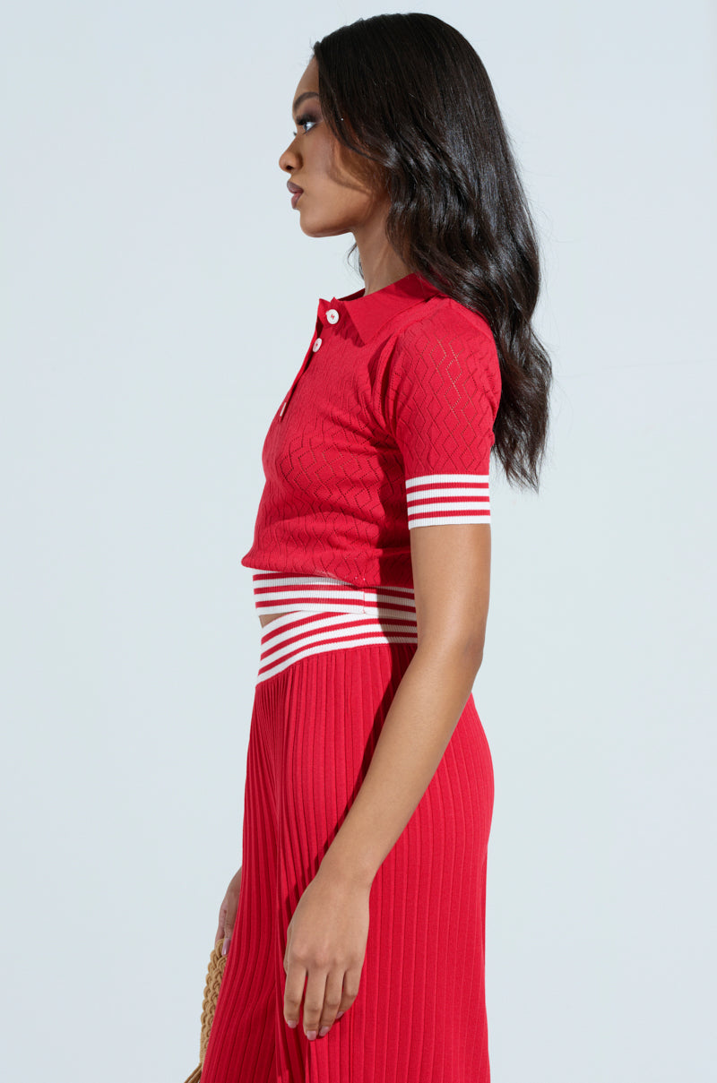 GET WITH IT CROP SWEATER