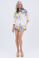 ROSE FLORAL SHORT