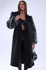 NOLITA FUR SLEEVE TRENCH