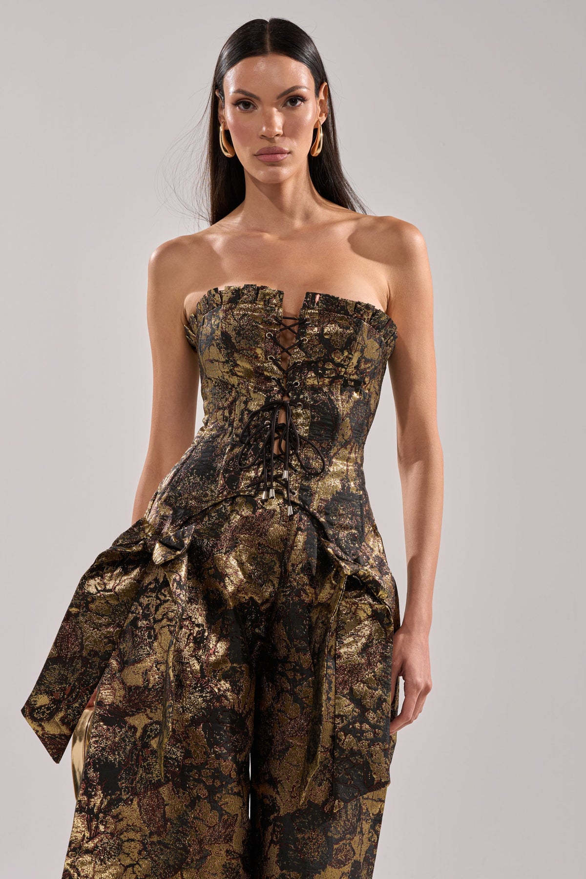 LOTUS BROCADE CORSET
