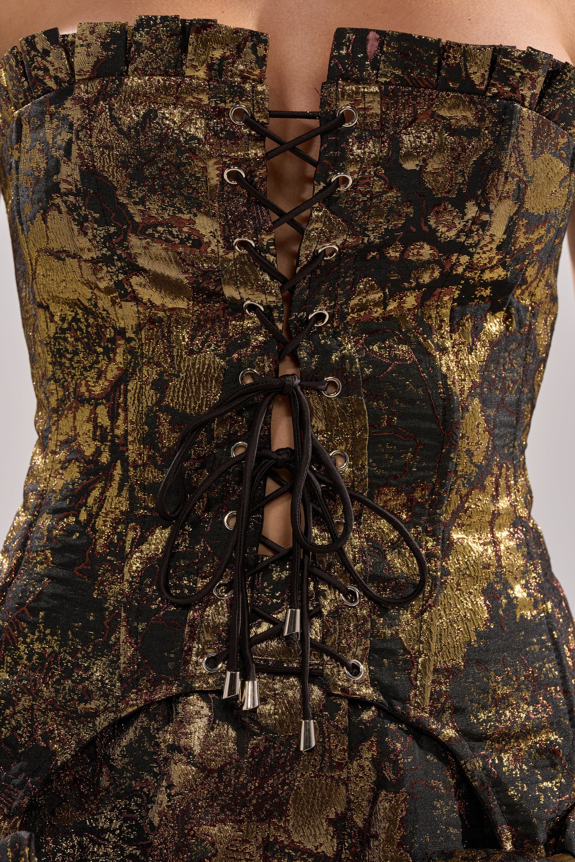 LOTUS BROCADE CORSET