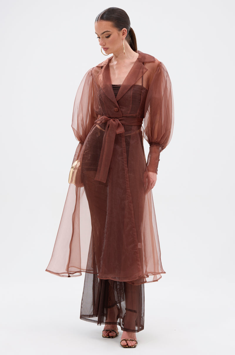 COCO SHEER ORGANZA TRENCH