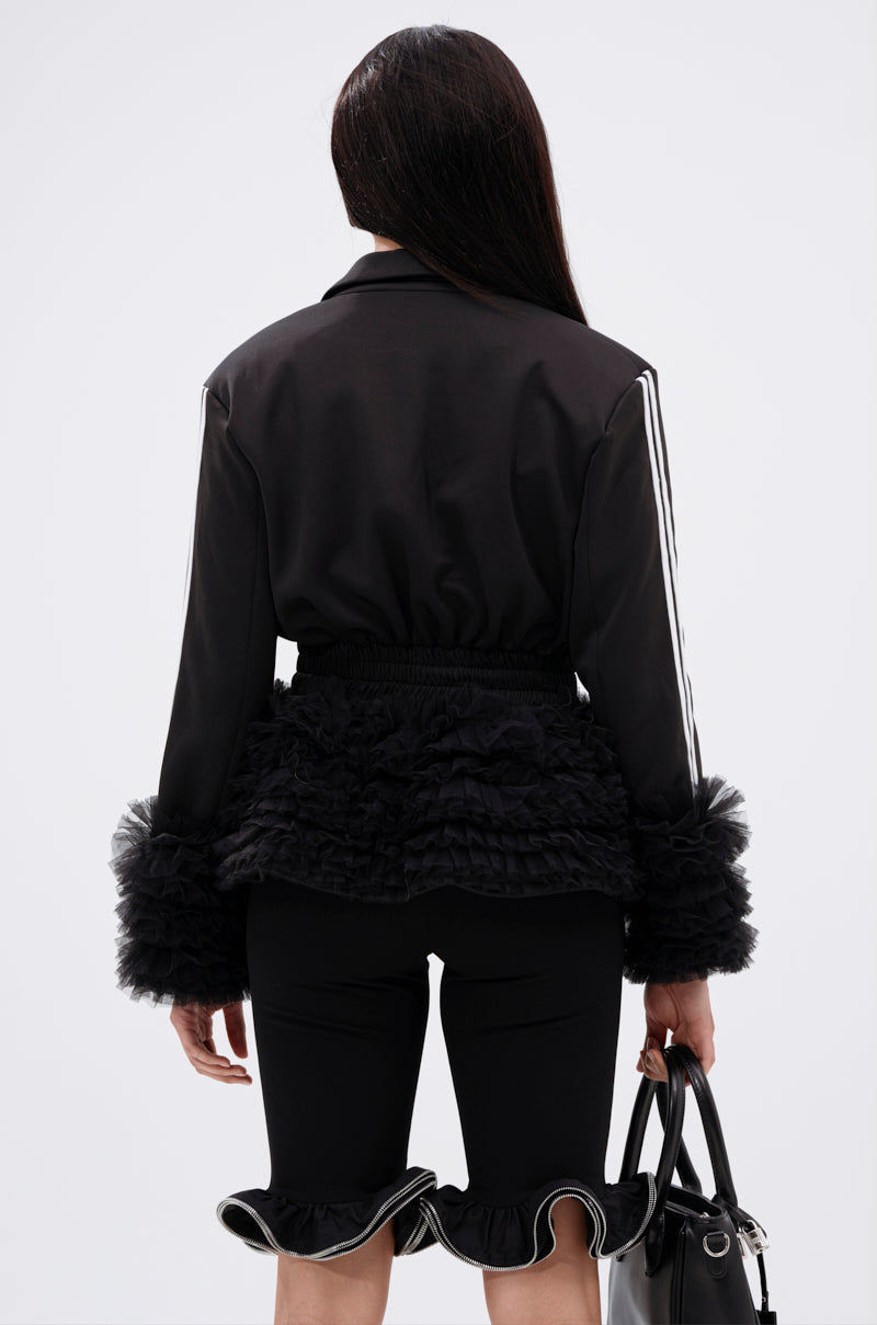 BIG HIT TULLE TRIM BLAZER