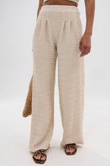 HOLLYWOOD SLINKY TEXTURED PALAZZO PANT