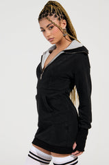 SEEING DOUBLE FRENCH TERRY MINI DRESS