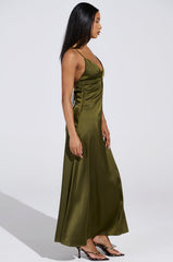 STRAIGHT FROM THE 90'S SATIN MAXI DRESS