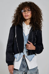 DUKE ZIPPER DETAIL BOMBER