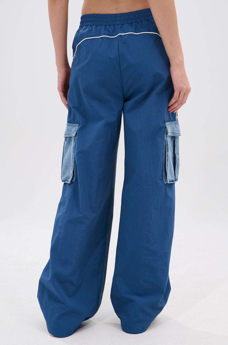 CHICAGO ATHLETICS DENIM TRACK PANTS