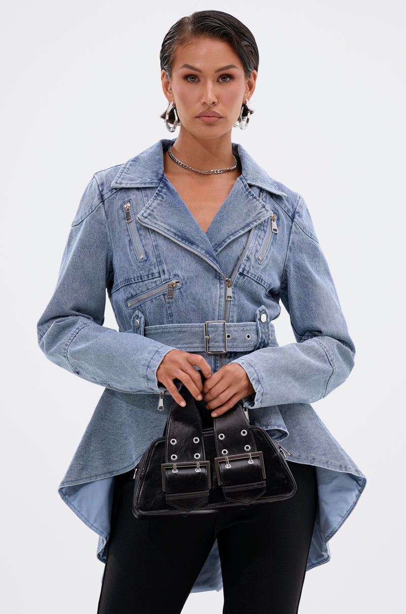 ASTRO HIGH LOW DENIM JACKET