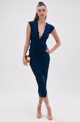 JULIE SLINKY MIDI DRESS