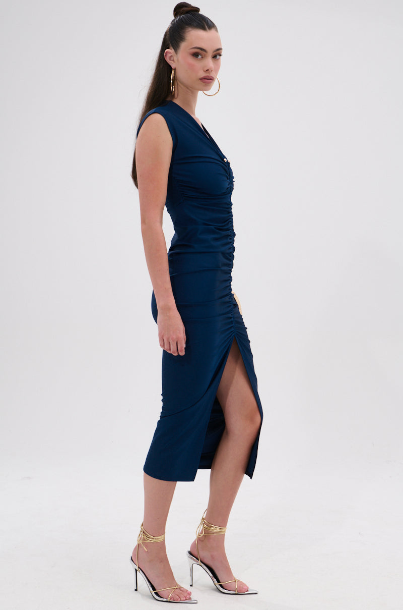 JULIE SLINKY MIDI DRESS