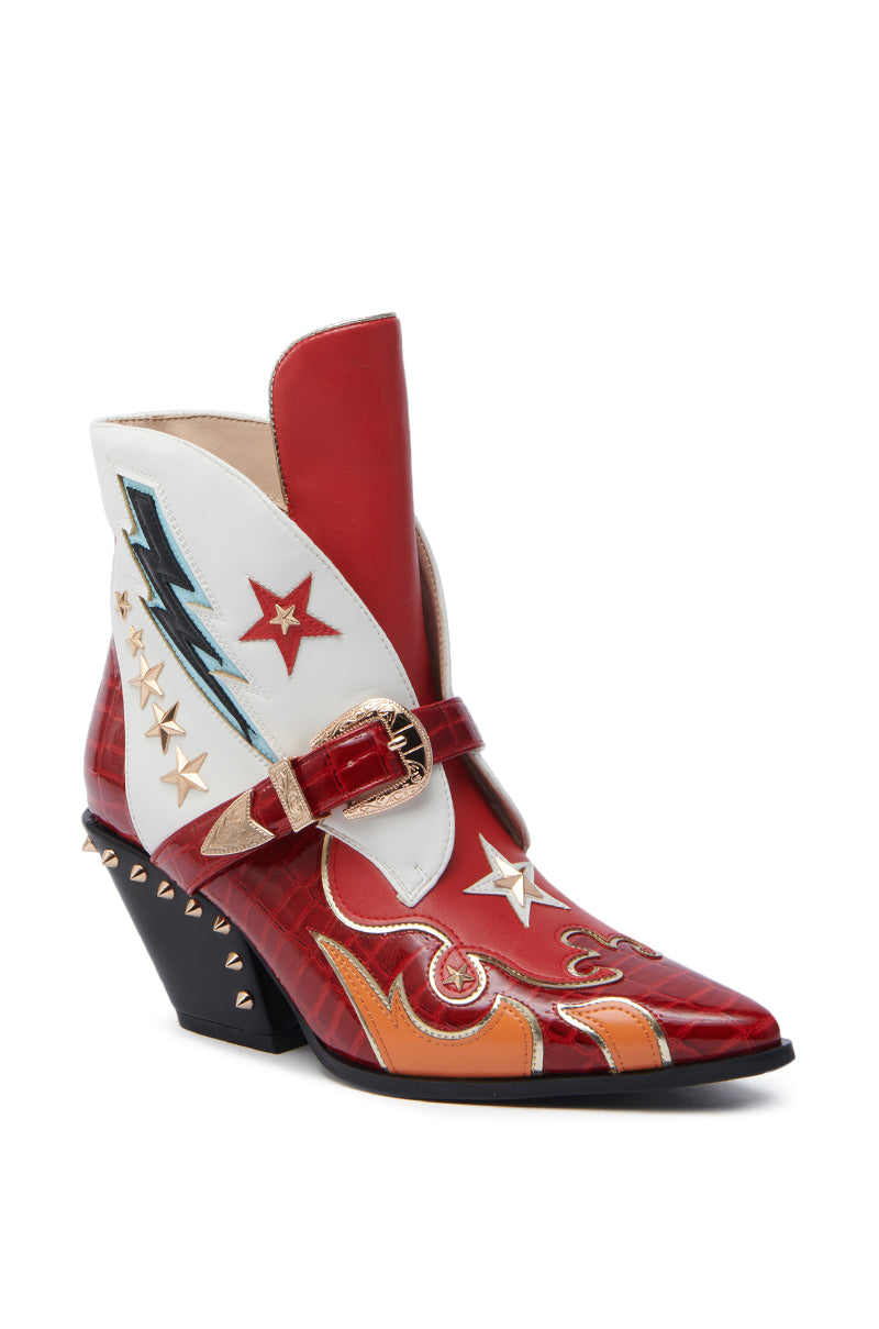 AZALEA WANG CHANNING MULTI WESTERN BOOTIE