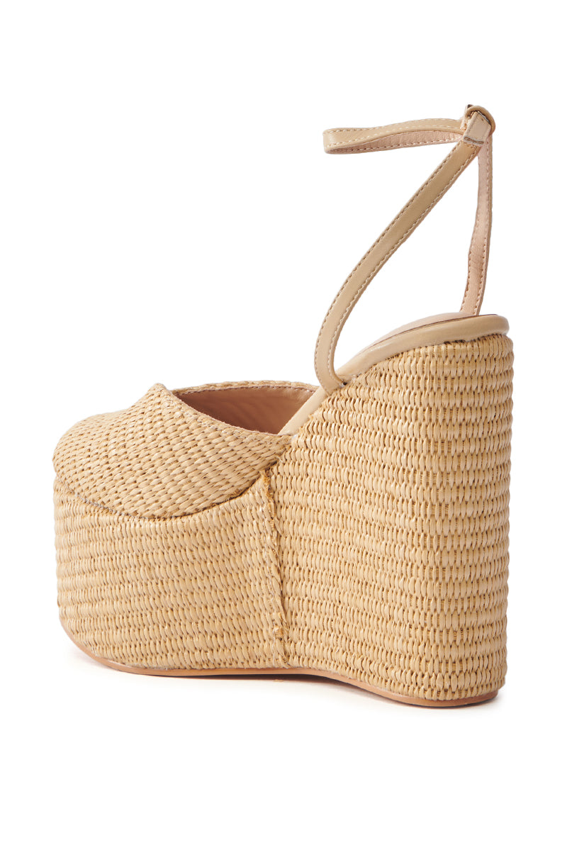 AZALEA WANG COVA BEIGE WEDGE