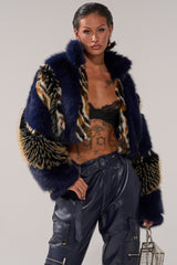 CYCLONE PATCHWORK FAUX FUR