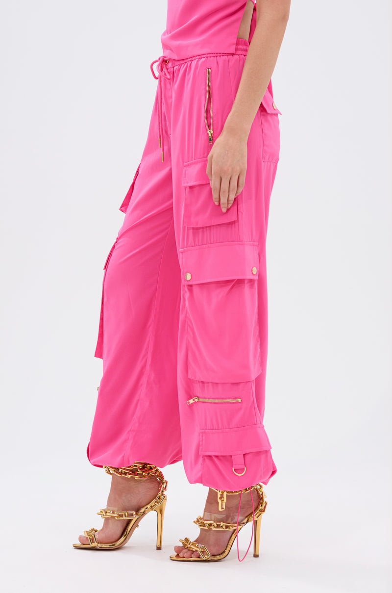 UP TO NO GOOD CARGO PANT IN PINK