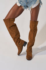 AZALEA WANG FLAT OVER THE KNEE RIDING BOOT