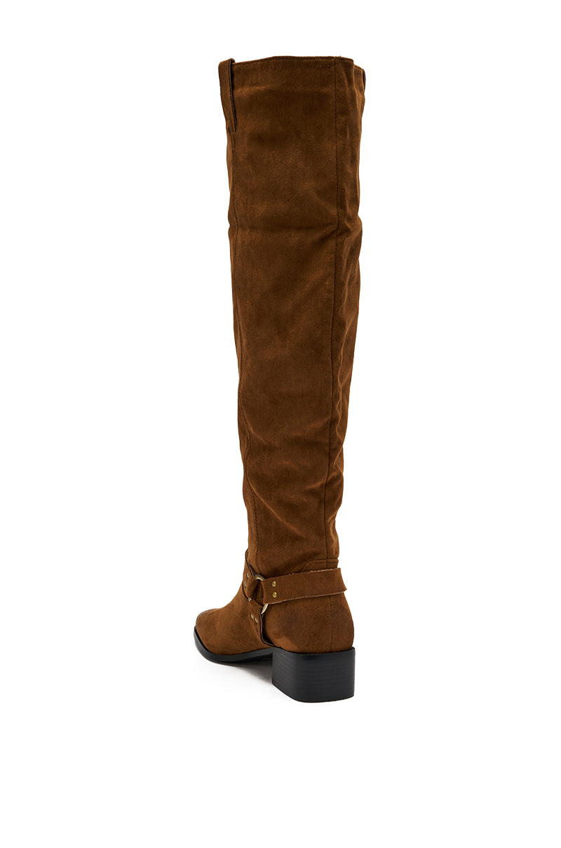 AZALEA WANG FLAT OVER THE KNEE RIDING BOOT