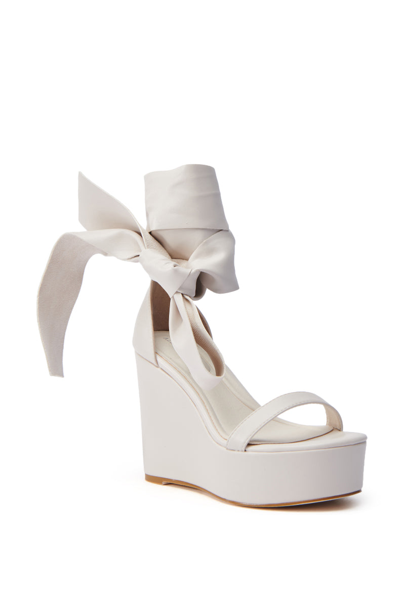 AZALEA WANG EMEKA BONE WEDGE SANDAL
