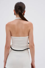 CUTIE PIE RUFFLE HEM BLOUSE