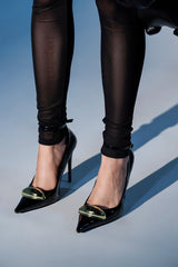 AZALEA WANG ESMARIA BLACK STILETTO PUMP