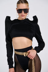 HAVE FUN CROP SWEATSHIRT