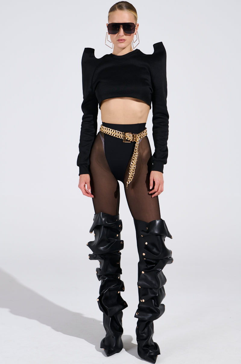 HAVE FUN CROP SWEATSHIRT