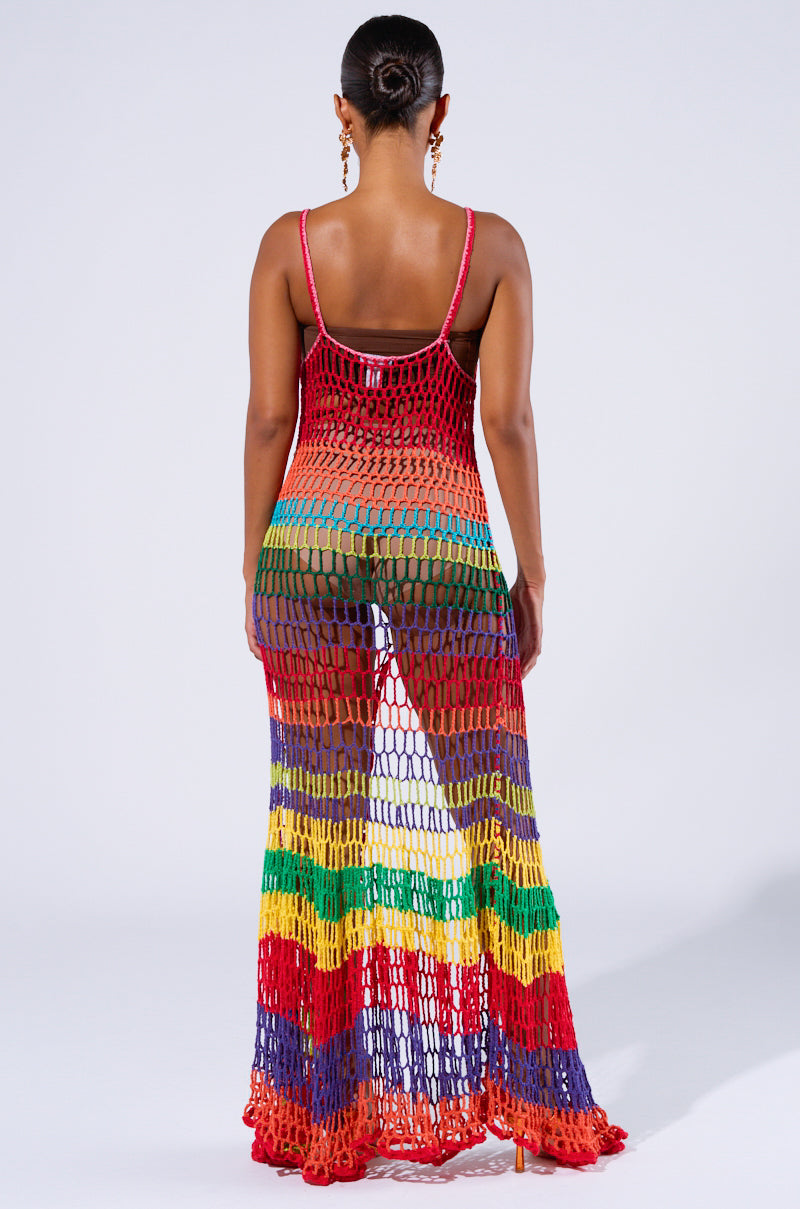 OCEAN BREEZE CROCHET MAXI DRESS