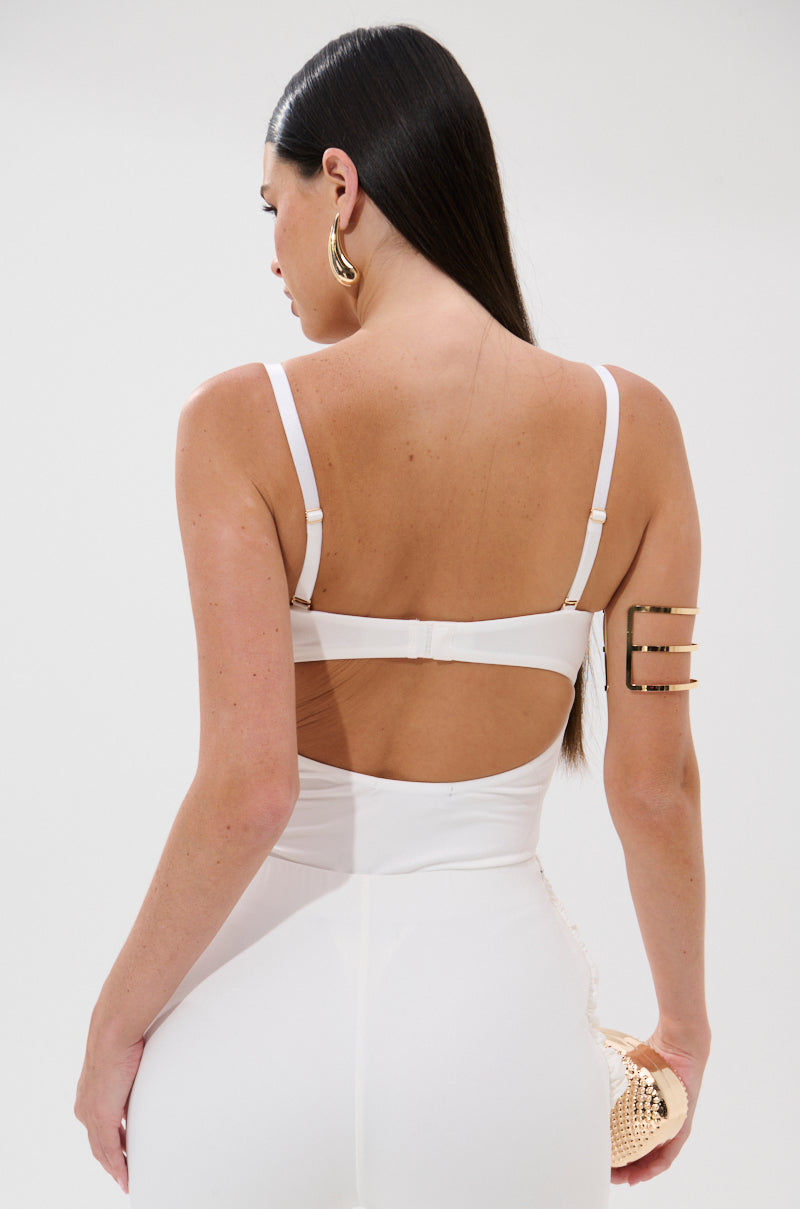 ONE AND ONLY BODYSUIT IN WHITE
