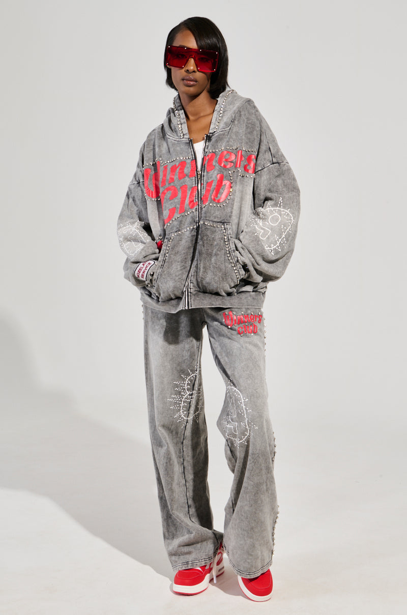 WINNERS CLUB ZIP UP SWEATSHIRT