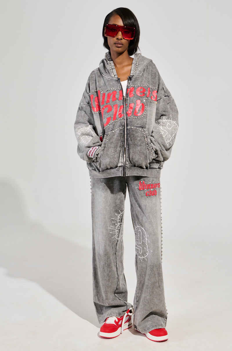 WINNERS CLUB WIDE LEG JOGGER