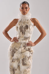 FLINTSTONES MOCK NECK FUR TOP