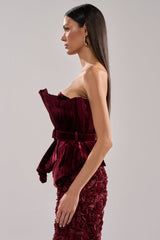 DRAMA DRAMA DRAMA VELVET BLOUSE