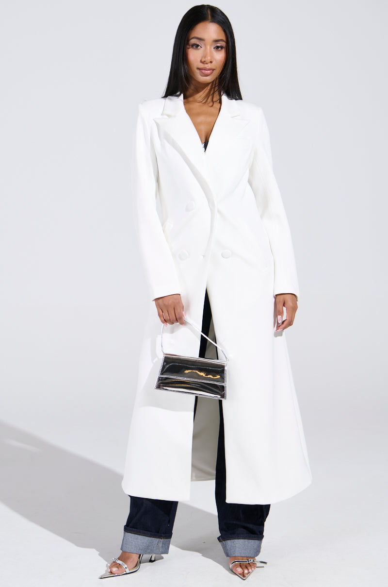COCOA BUTTER TRENCH IN WHITE