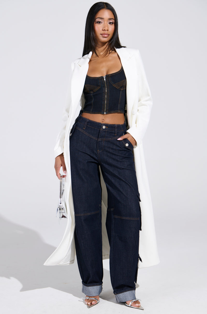 COCOA BUTTER TRENCH IN WHITE
