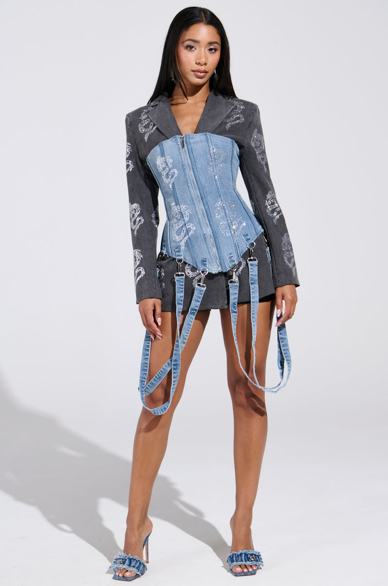 DRAGON SENSE EMBELLISHED BLAZER