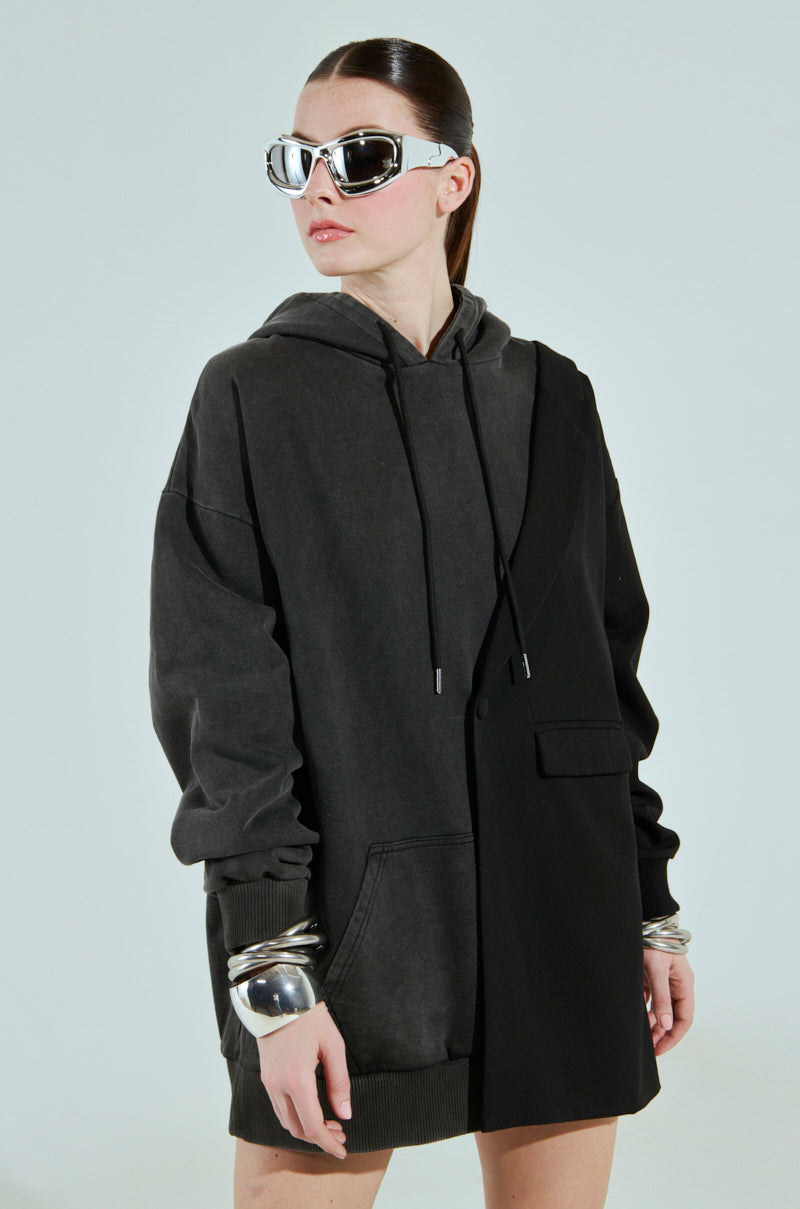 CASUAL BUSINESS SWEATSHIRT BLAZER MINI DRESS