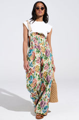 IT'S GIVING VINTAGE TAPESTRY OVERALLS