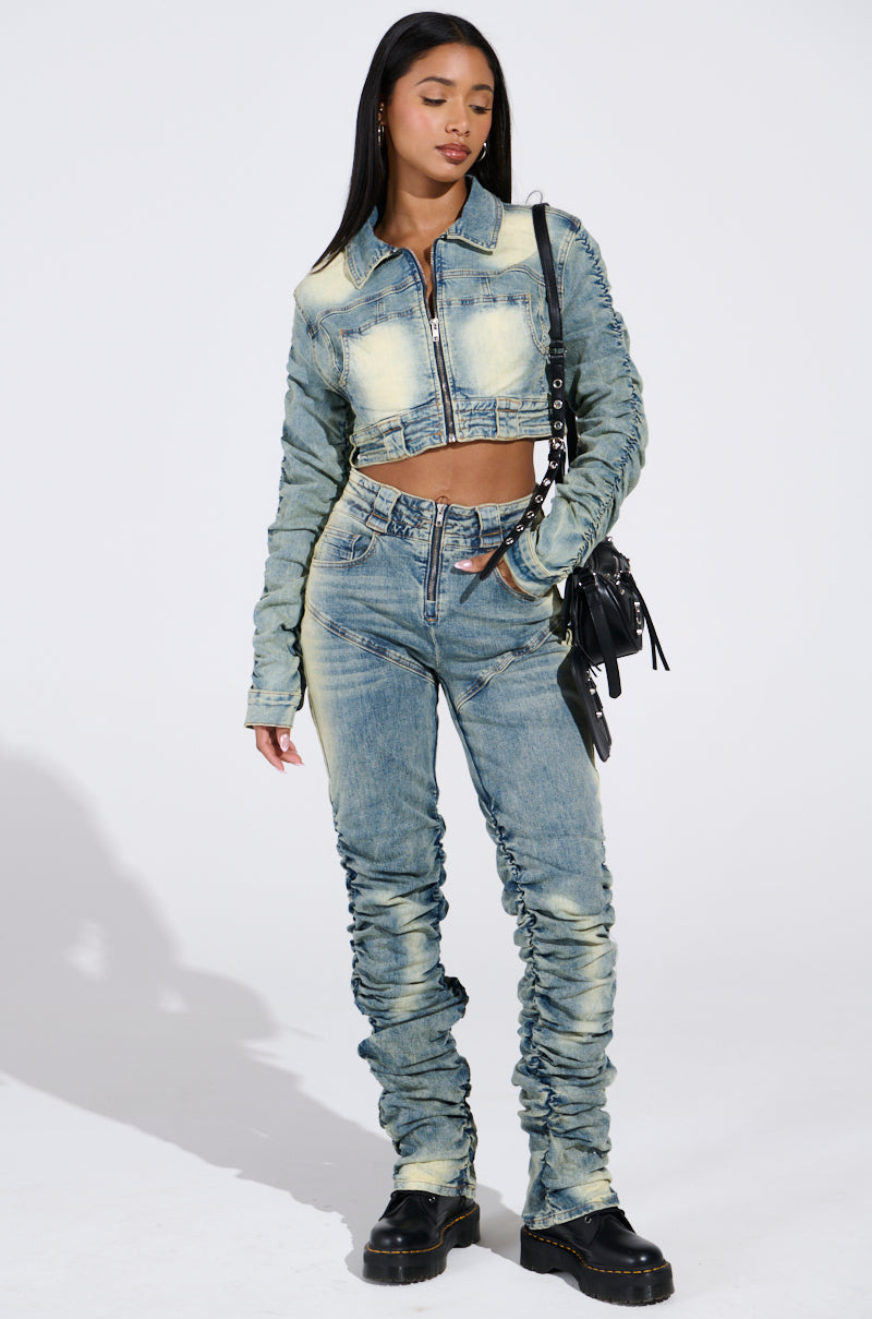 UP ALL NIGHT DENIM JACKET