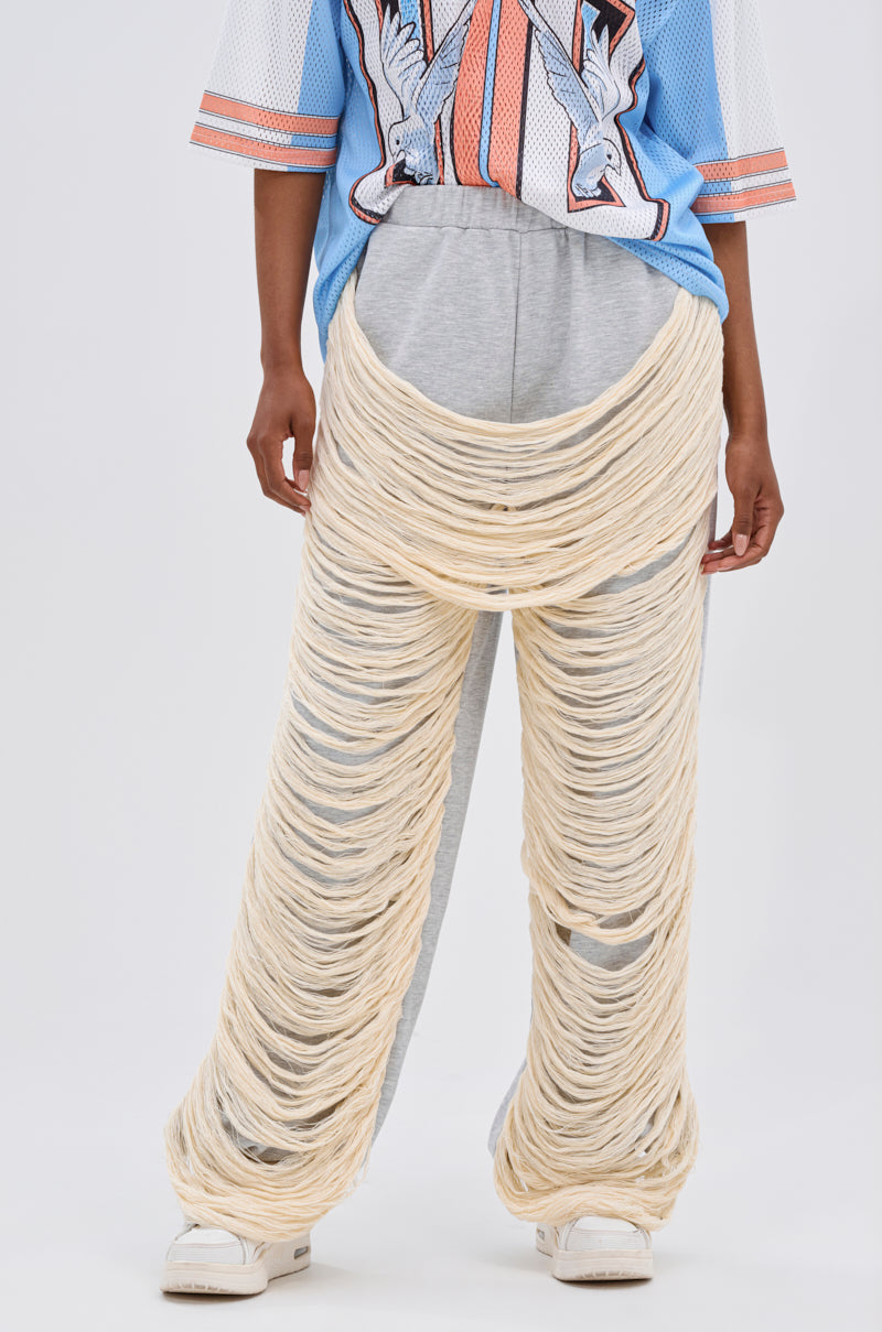 CRAZY LADY DISTRESSED JOGGER