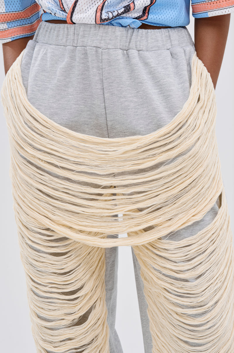 CRAZY LADY DISTRESSED JOGGER