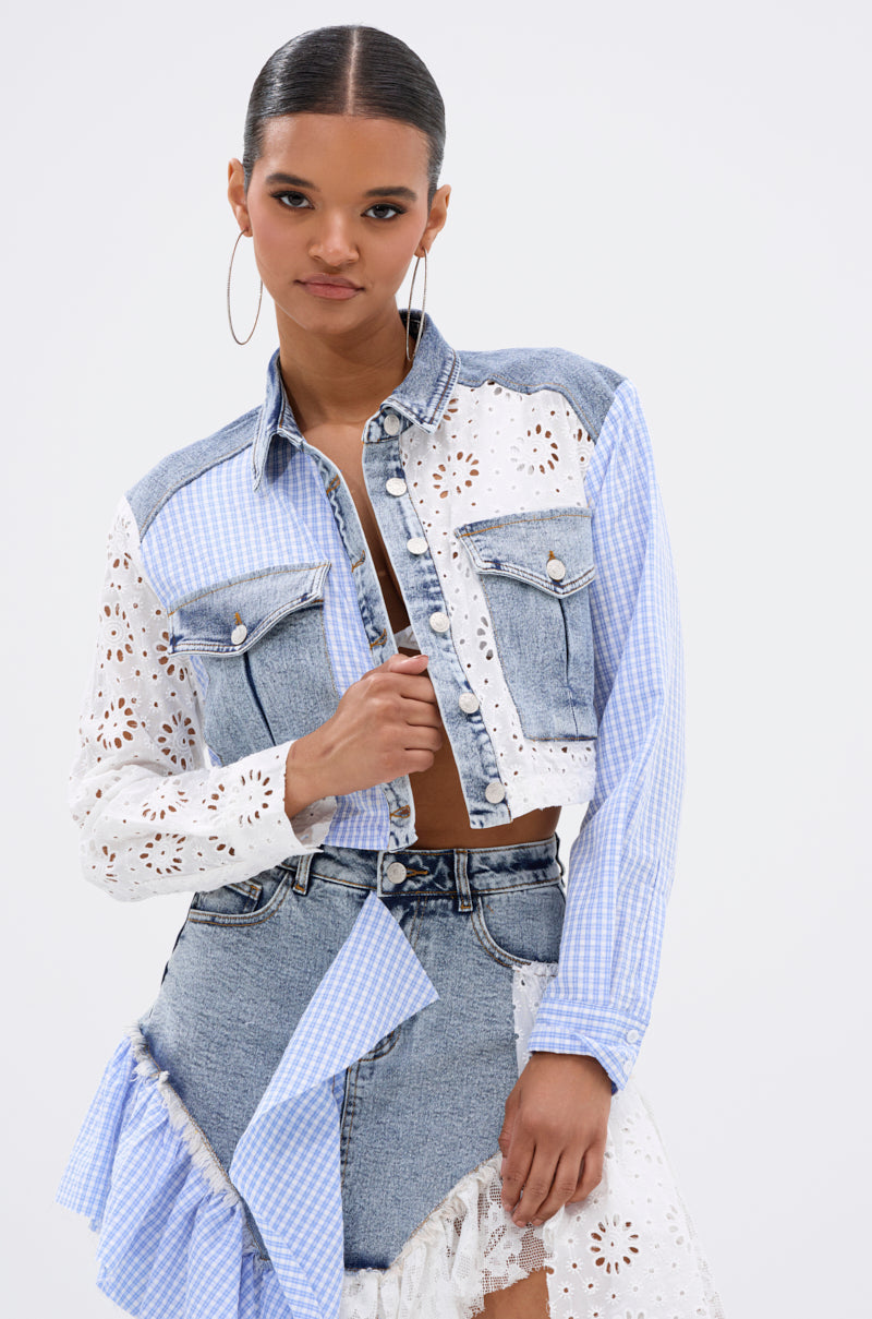 LET'S HAVE FUN BUTTON DOWN TOP