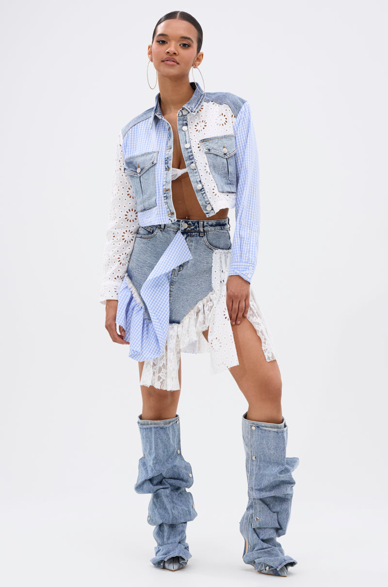 LET'S HAVE FUN BUTTON DOWN TOP