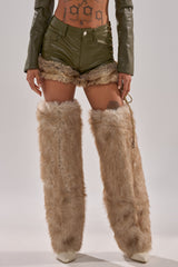 TRAMP STAMP FAUX LEATHER SHORT