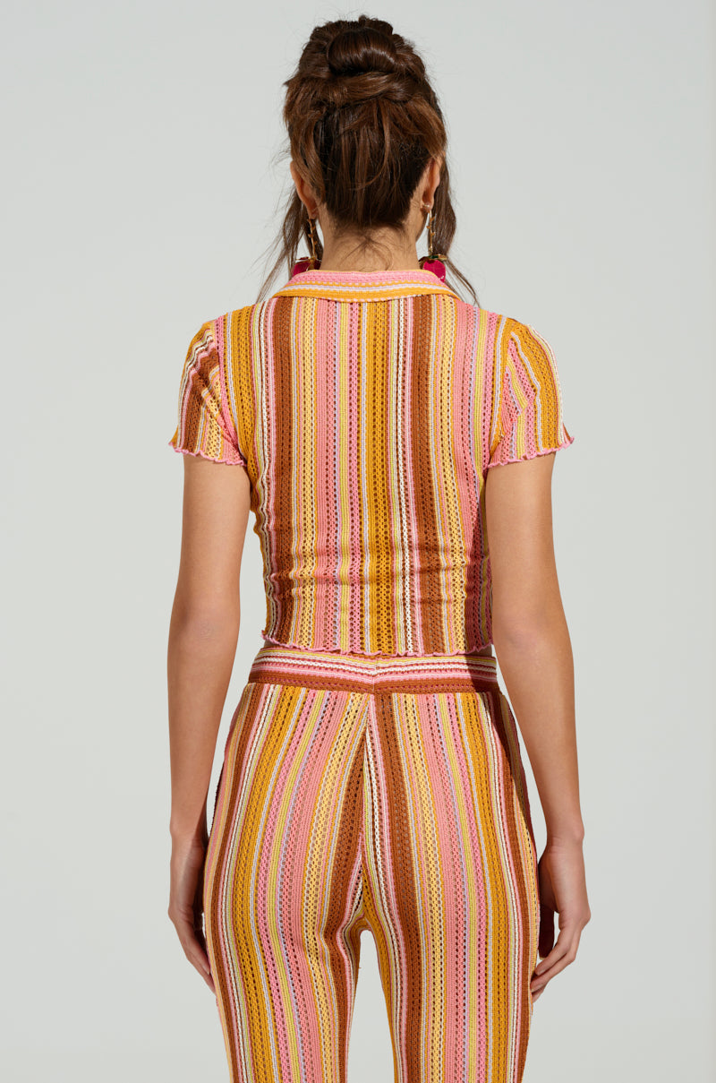 PALOMA KNIT COLLARED TOP