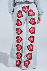 I LOVE TO MAKE BOYS CRY WIDE LEG SWEATPANT