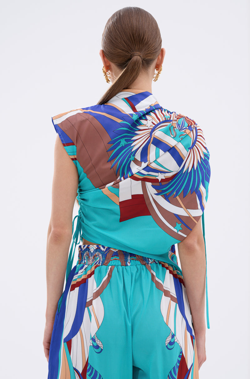 ASHTIN PRINTED BLOUSE