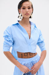 ASHLEY BUTTON DOWN TOP